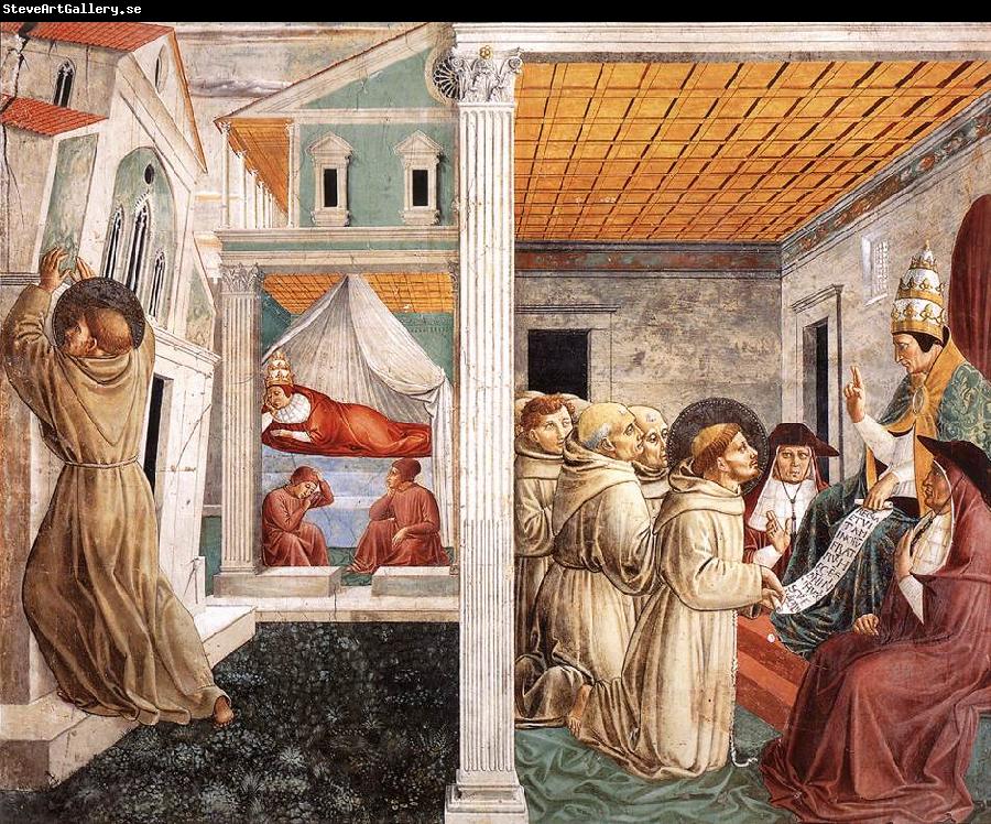 GOZZOLI, Benozzo Scenes from the Life of St Francis (Scene 5, north wall) g